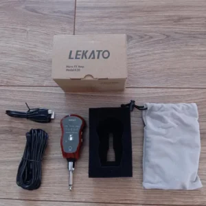LEKATO Mini wzmacniacz gitarowy z aku i Bluetooth, multiefektami
